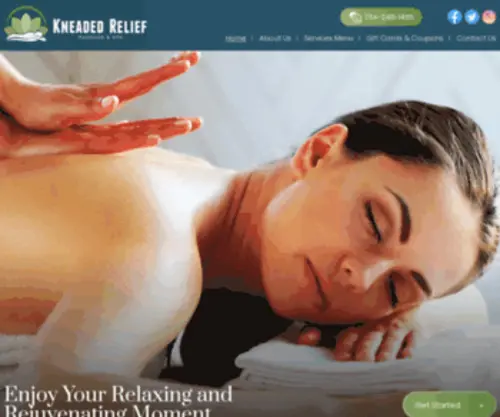 Kneadedreliefmassage.com(Kneaded Relief Wellness Spa) Screenshot