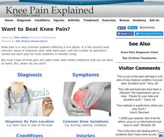 Knee-Pain-Explained.com(Knee Pain Explained) Screenshot