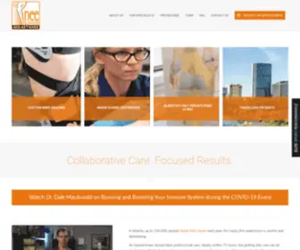 Kneeclinic.ca(Knee Injury &amp; Pain Treatment) Screenshot