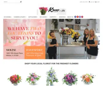Kneesflorists.com(Moline Florist) Screenshot