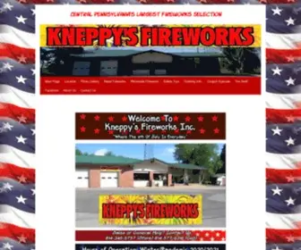 Kneppysfireworks.com(Central Pennsylvania's Largest Fireworks Selection) Screenshot