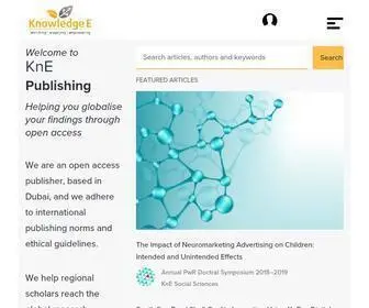 Knepublishing.com(KnE Publishing Platform) Screenshot