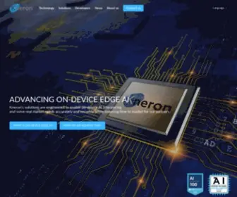 Kneron.com(Leading the Way in Edge AI) Screenshot