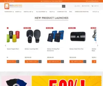 KNghub.com(K & G Marketing Pte Ltd (WTF/WKF/IJF Martial Arts Uniforms and Gears)) Screenshot