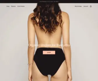 Knickey.com(Knickey Organic Cotton Underwear) Screenshot