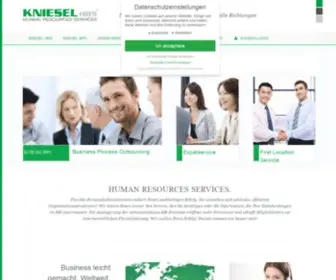 Kniesel-HRS.de(Human Resources Services und Personalmanagement) Screenshot