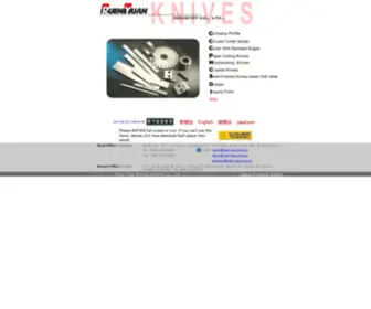 Knifeandsaw.com(Knife, knives/ tool grinder, cutter, blade, straight/ circular/ cutting/ plastic rotary supplier& manufacturer) Screenshot