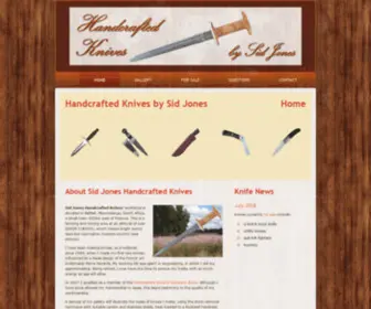 Knifecraft.co.za(Handcrafted Knives by Sid Jones) Screenshot