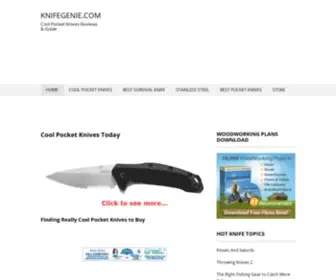 Knifegenie.com(Cool Knives Guide And Reviews) Screenshot