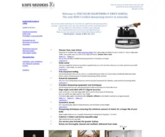 Knifegrinders.com.au(Precision Sharpening & Knife Rental) Screenshot