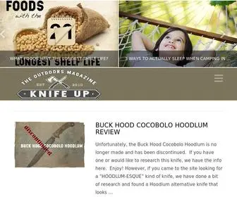 Knifeup.com(Knife And Outdoors Magazine) Screenshot