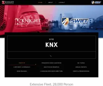 Knight-Swift.com(The largest full truckload carrier in North America) Screenshot