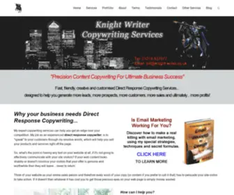 Knight-Writer.co.uk(Copywriting Services by Direct Response Copywriter) Screenshot