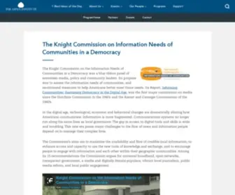 Knightcomm.org(Strengthening journalism) Screenshot