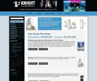 Knightcorp.com(Filter Bags) Screenshot