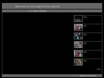 Knightfamily.com(The Knight family website) Screenshot