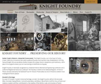 Knightfoundry.com(Sutter Creek Knight Foundry Water) Screenshot