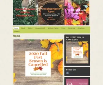 Knightongalefarm.com(Pumpkin Patch Maryland) Screenshot