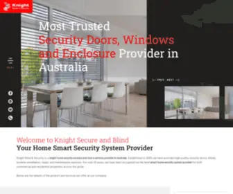 Knightsecure.com.au(Knight Blinds & Security) Screenshot