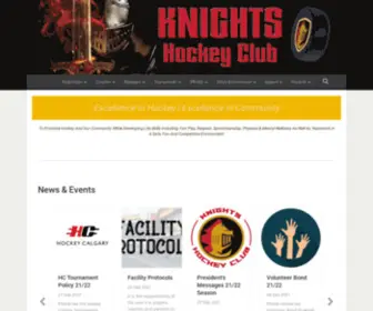 Knightshc.ca(Knights Hockey Club) Screenshot