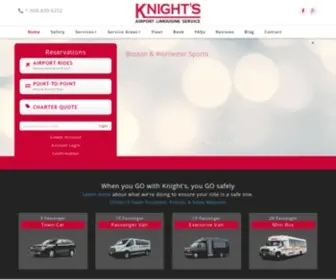 Knightslimo.com(Boston Limo Service) Screenshot