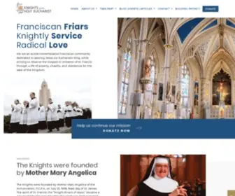 Knightsoftheholyeucharist.com(We are affiliated with the Catholic Church. Our mission) Screenshot