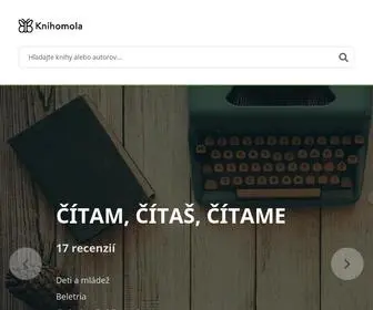 Knihomola.sk(Kvalitné recenzie kníh na jednom mieste) Screenshot