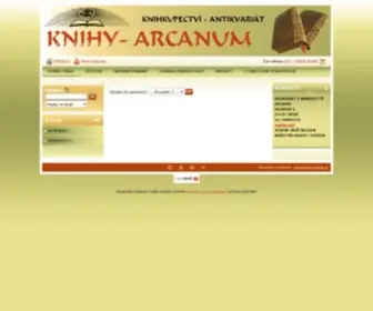 Knihy-Arcanum.cz(ANTIKVARIÁT) Screenshot