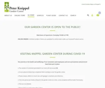 Knippelgardencentre.com(Peter Knippel Garden Centre) Screenshot