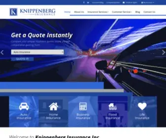 Knippenbergins.com(Knippenberg Insurance Inc) Screenshot