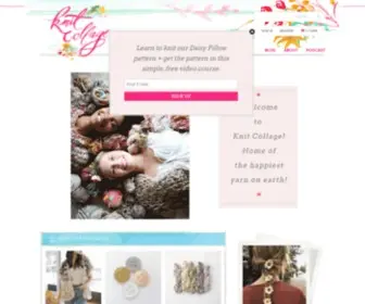Knitcollage.com(Knit Collage) Screenshot