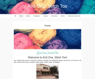 Knitonestitchtoo.com(Knit One) Screenshot