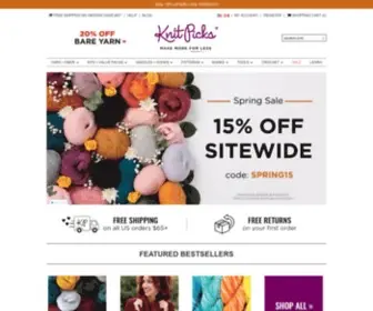 Knitpicks.com(Knitting Supplies) Screenshot