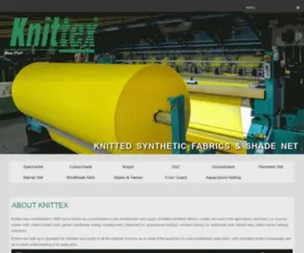 Knittex.co.za(Knittex SinceA world leader in the manufacture and supply of knitted synthetic fabrics & shade netting) Screenshot