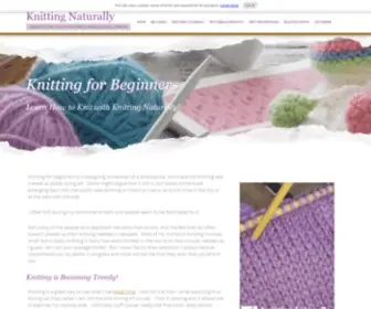 Knitting-Naturally.com(Knitting for beginners) Screenshot