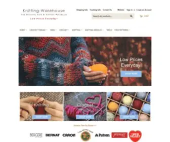 Knitting-Warehouse.com(Knit yarns) Screenshot