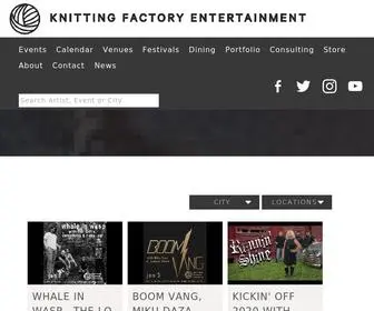 Knittingfactory.com(Knitting Factory) Screenshot