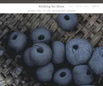 Knittingforolive.com(Knitting for Olive) Screenshot