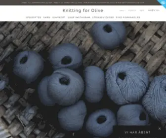 Knittingforolive.dk(Knitting for Olive) Screenshot