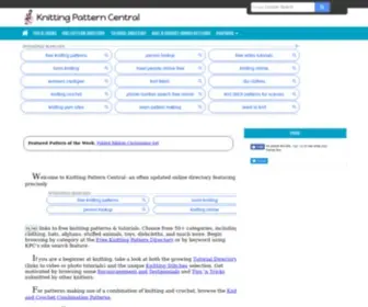 Knittingpatterncentral.com(Knitting Pattern Central) Screenshot