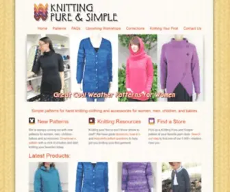 Knittingpureandsimple.com(Knitting Pure and Simple) Screenshot