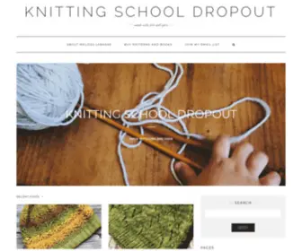 Knittingschooldropout.com(Made with love and yarn) Screenshot