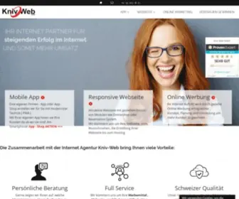 Kniv-WEB.ch(Kniv-Web GmbH Internet Agentur geziehlte Online Werbung) Screenshot