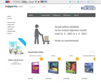 Knjigarna.com(Prva stran) Screenshot