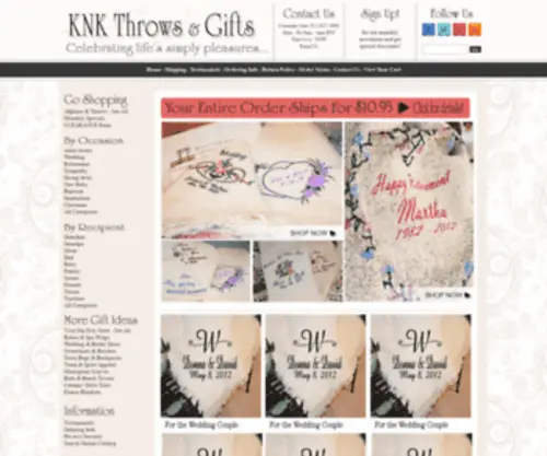 KNKThrows.com Screenshot