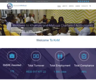 Knminc.co.za(Khumalo and Mabuya Chartered Accountants) Screenshot
