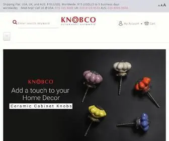 Knobco.com(Unique Ceramic Cabinet Knobs) Screenshot