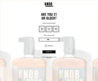 Knobcreek.com(Bourbon whiskey from Knob Creek®) Screenshot