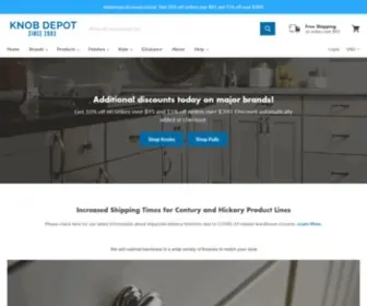 Knobdepot.com(Buy Discount Kitchen Cabinet Hardware) Screenshot