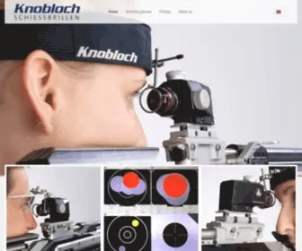 Knobloch-Schiessbrillen.de(Knobloch Shooting glasses in Karlsruhe) Screenshot